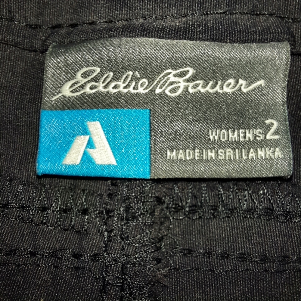 Eddie Bauer First Ascent Black Adventure Crop Pant SZ 2 - Picture 8 of 14